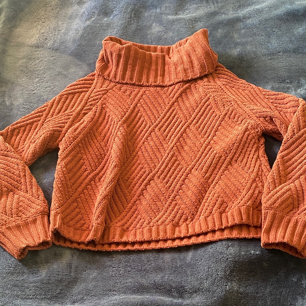 Sincerely Jules Dusty Rose Knit Turtleneck Sweater